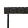 Vidaxl Garden Table, Black, 109X107X74 Cm, Poly Rattan And Glass