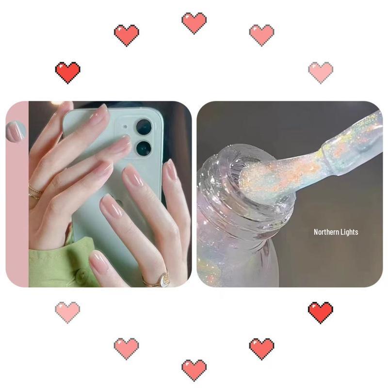 Whitening Water-Based Peelable Nude Nail Polish - Odorless, No-Bake, Ice Clear