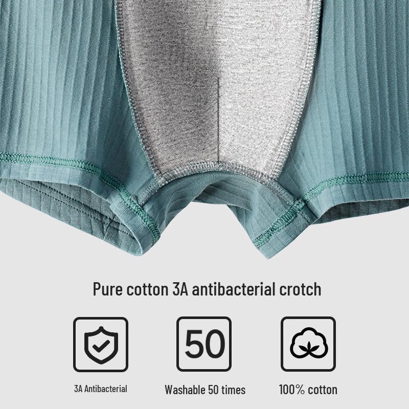 Urban Beauty Men's 3A Antibacterial Cotton Boxer Briefs