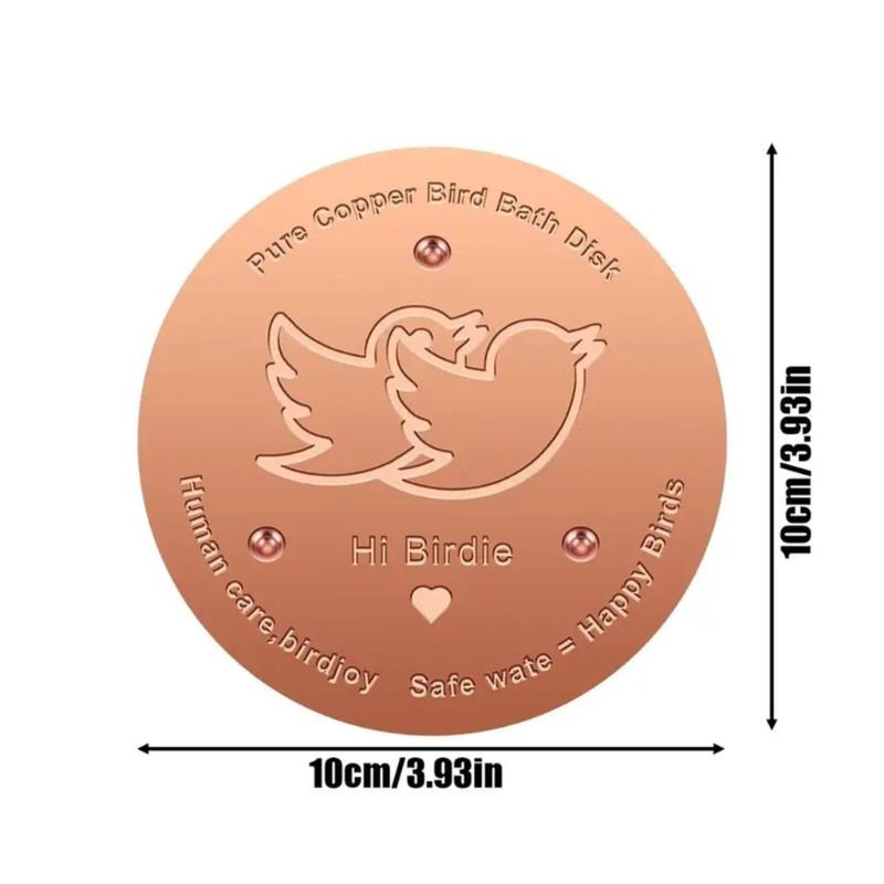 Coppers Cleaning Plate For Birdbaths Eliminates Frequent Maintenance Saves 120 Minutes Monthly