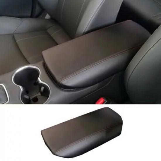 For Toyota Venza -2024 Black Leather Storage Armrest Protective Cover