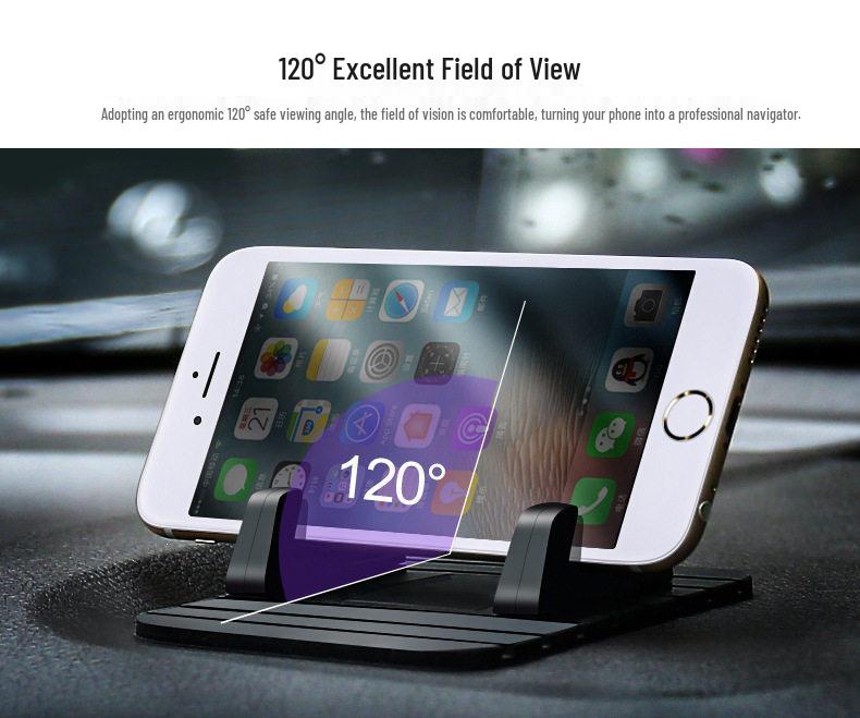 Universal Anti-Slip Silicone Car Phone Holder for Dashboard & Center Console