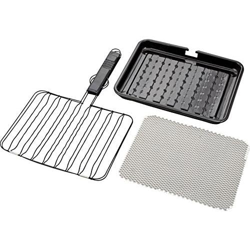Ceramic fish grill pan, frying pan, charcoal grill, delicious grilling, sandwich grill, non-stick coating, iron, for gas stoves only, direct flame onl