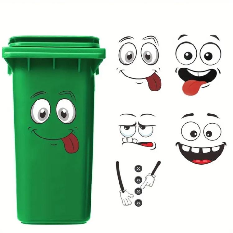 Easy Peelable Stick Smiling Face Stickers 4PCS Premium Decals For Electronics Game Controllers Phone Backs Easy Removal