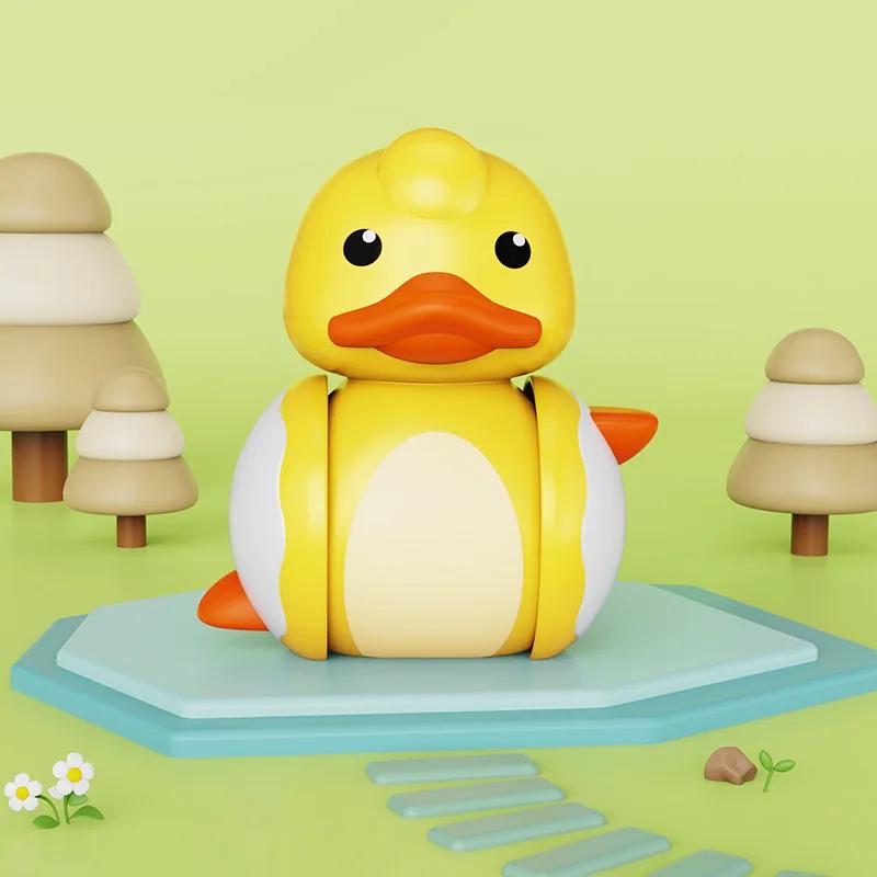 

Children s Little Yellow Duck Toppler Toy - Cute Pet Puzzle Sliding Toy with Bell Ringing Guides Baby Crawling Perfect Kids Gift жёлтый