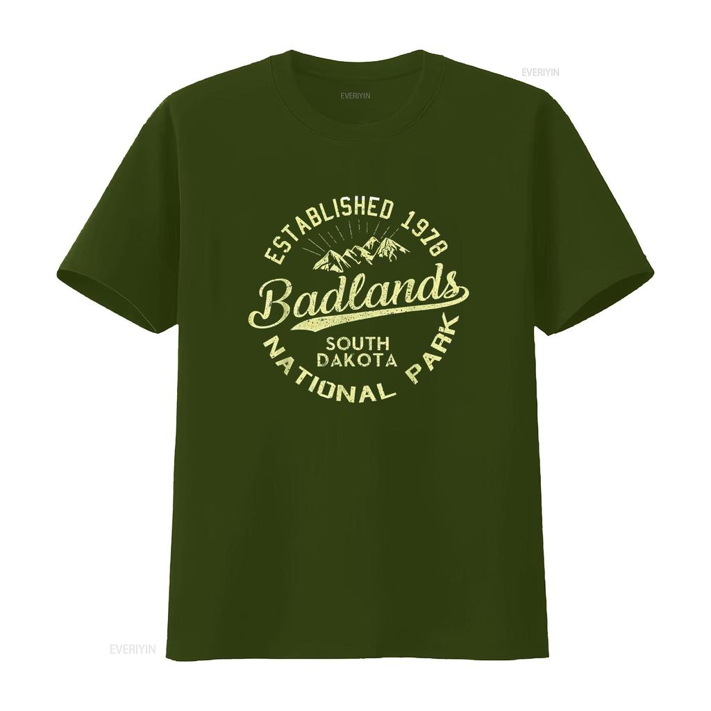 Badlands Nationalpark Wandern Retro Vintage South Dakota T-Shirt vintage gewaschen dehnbar stilvoll bequem Designerkleidung