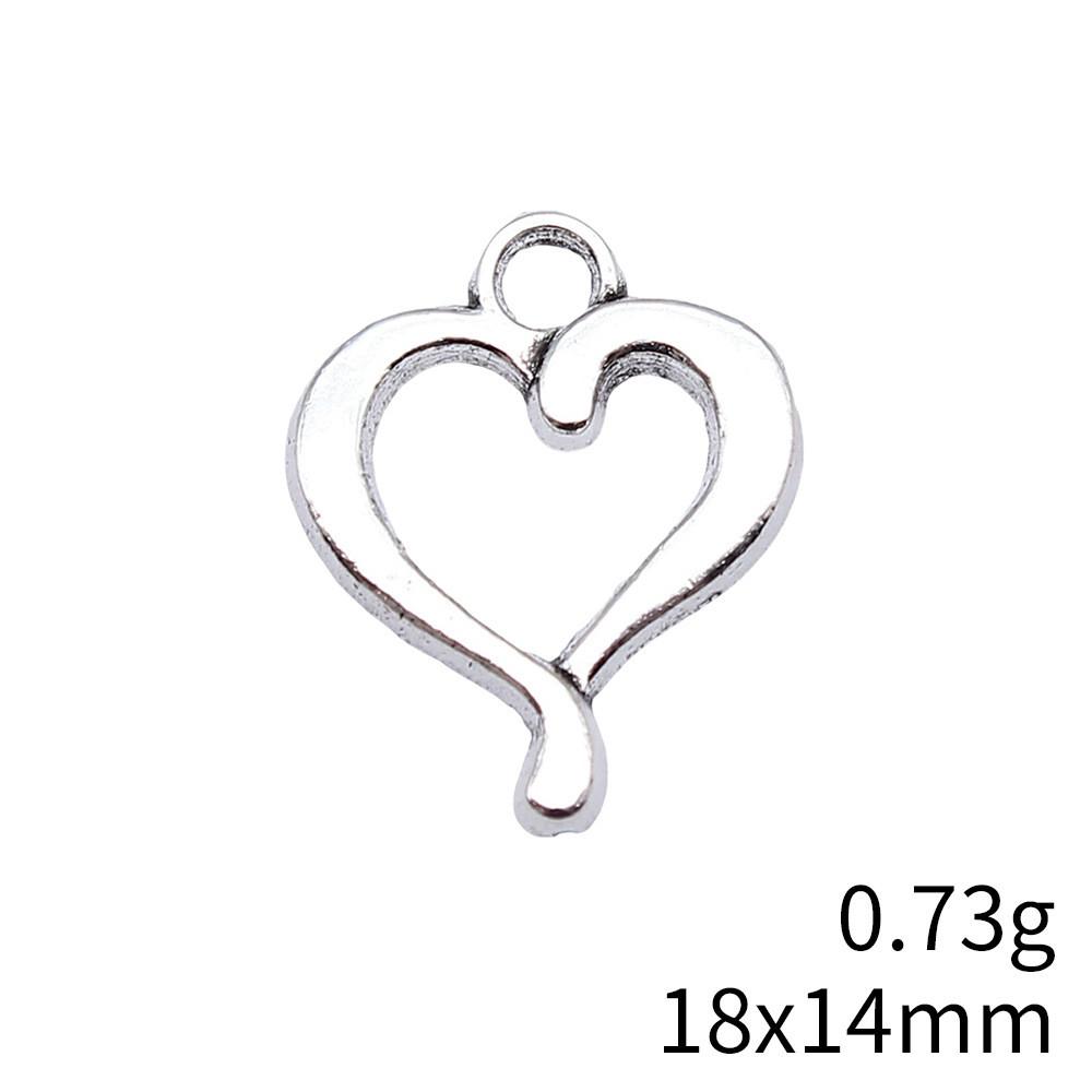 Back To School Charm Bracelet Hollow Peach Heart Charms Pendant Ornaments For Home Male Pendant
