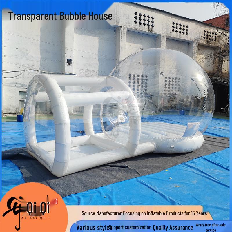 Inflatable Transparent Bubble House Tent - Outdoor Starry Sky Crystal Bouncy Castle for Kids