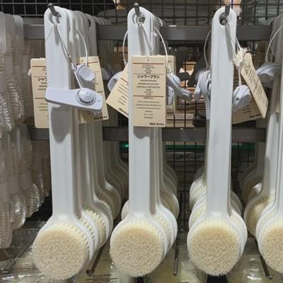 Japanese Long-Handled Soft Bristle Bath and Body Back Scrub Brush