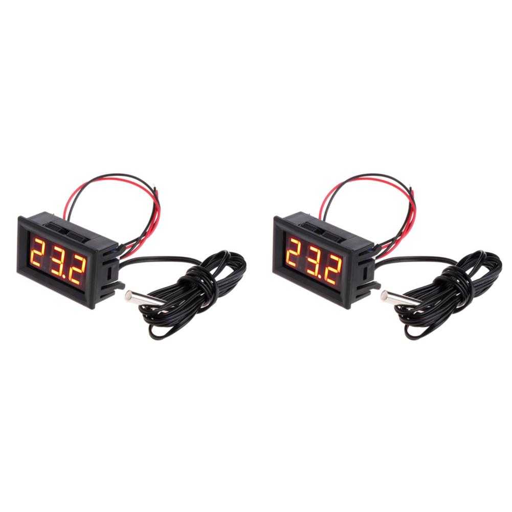 1-5pcs 0.56inch LED Digital Thermometer Tester Panel Gauge with Sensors Probe Thermometer Gauge Temperature Instrument