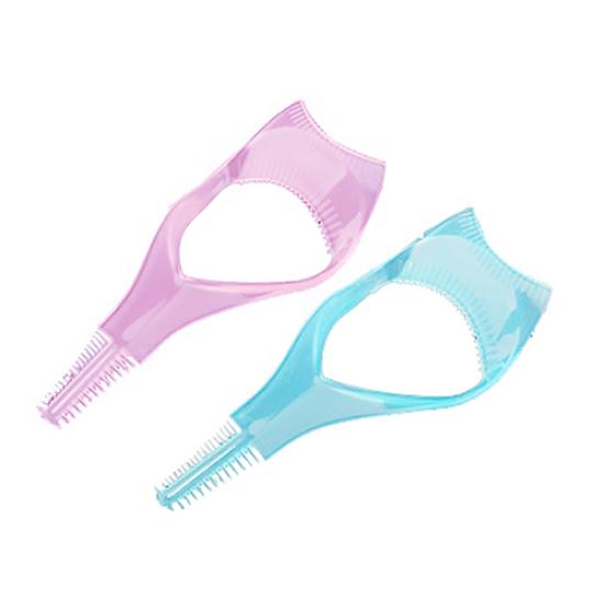 3in1 Shield Guard Mascara Curler Guide Eyelash Brush Applicator Comb Makeup Tool