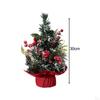 Artificial Christmas Tree Xmas Gifts DIY Desktop Decorations for Dining Table