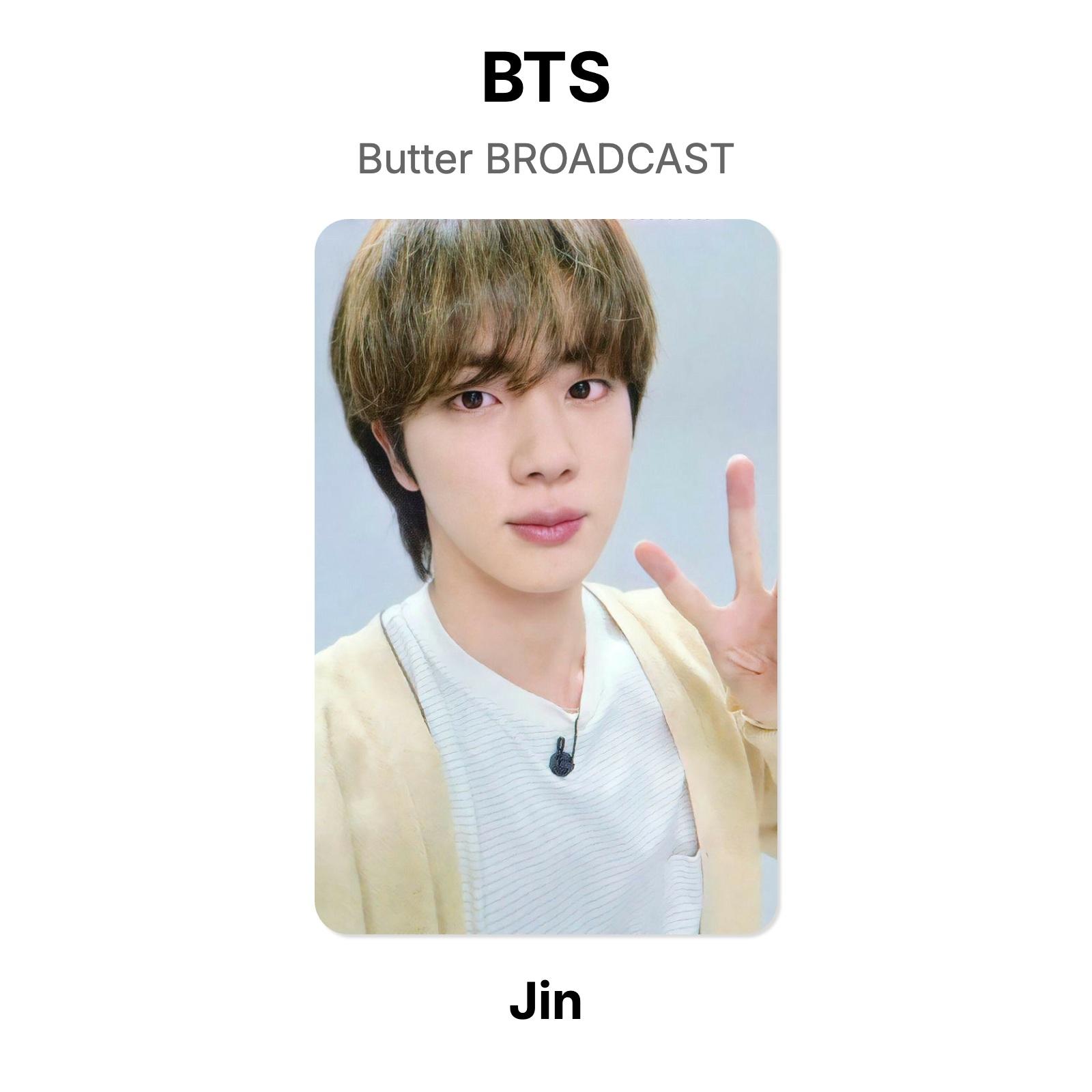 BTS Butter BROADCAST Official Photocard Jin