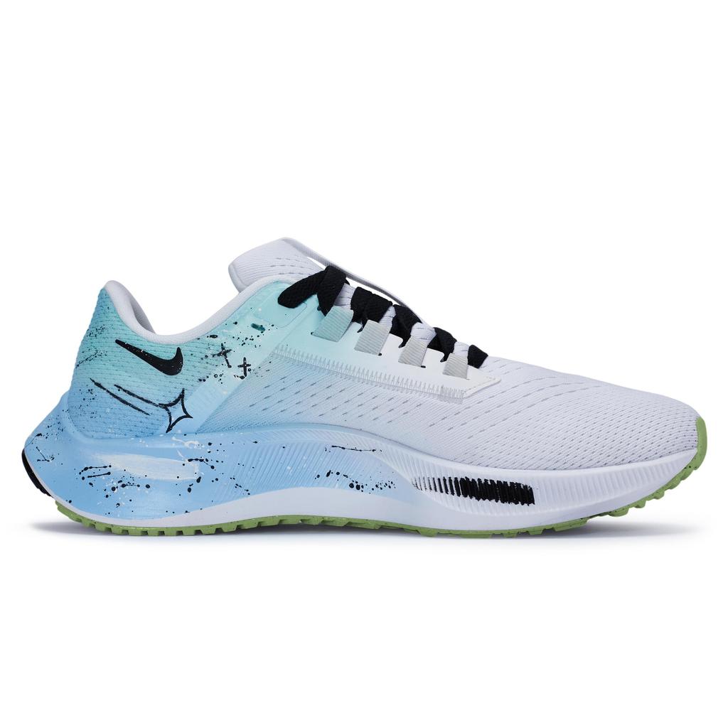 Nike Pegasus 38 Low top Running Shoes Men's White Blue CW7356-100(Team80-S-BOX)