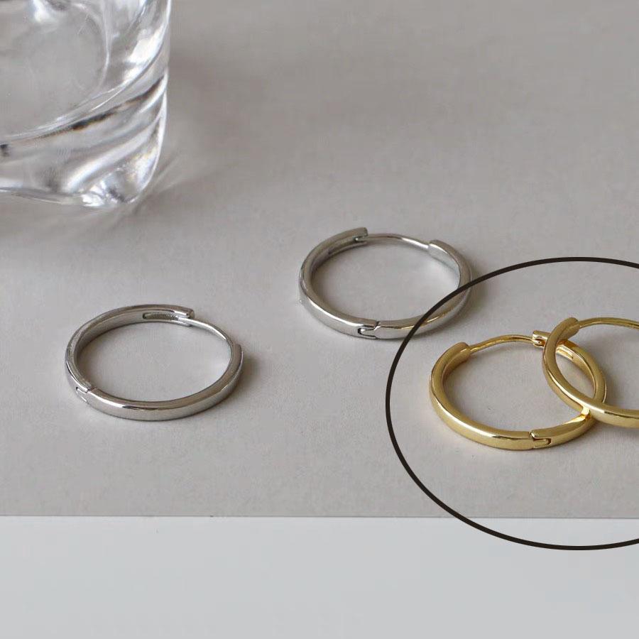 BF CLUB 925 Silver Earrings For Women Trendy Gold Circle Earring Jewelry Prevent Allergy Party Accessories