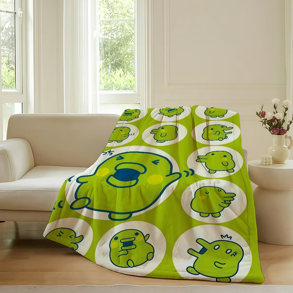 Cartoon cute T-TamaGotchiS Blanket For Sofa Office Bed Plane Travel Sleep Read Relax Camping Soft And Warm