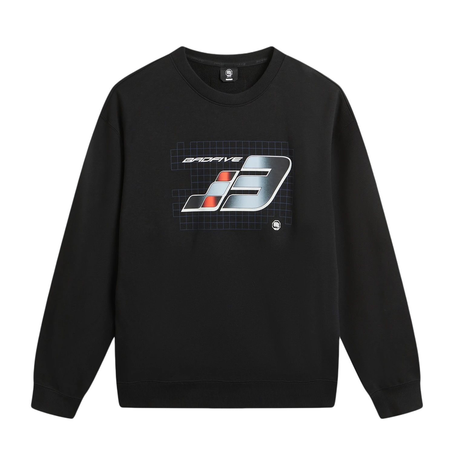 Li-Ning Badfive Letter Print Loose Round Neck Sweatshirt Men sweatshirt AWDW617-1 L