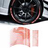 Ensure Safety and Style with Red Reflective Tape Sticker Set of 12