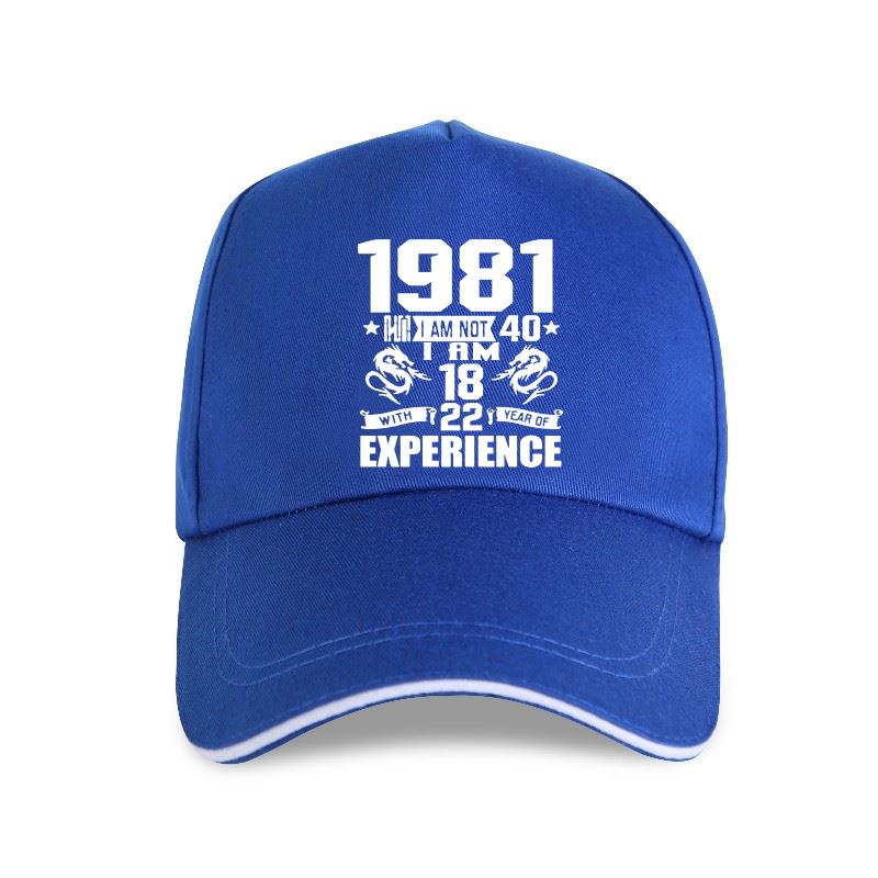 Neue Mütze, lustig, hergestellt im Jahr 1981, Geschenk zum 40. Geburtstag, Aufdruck, Witz, 40 Jahre toller Ehemann, lässige Baseballkappe aus Baumwolle, Unisex