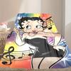 1pc Comfortable Home Print Throw Blanket, Betty Boop Blanket For Bed and Sofa Use, Special Present For Family