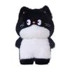 Cartoon Couple Cat Plush Toys Soft Stuffed Cartoon Animal Kitty Doll Black Cats Pillow Cushion Christmas Birthday Gift For Kids