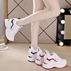 Daddy Shoes 2025 Spring New Leather Surface Single Shoes Women's Thick Sole Height Increase and Thinness Casual Sports Shoes