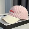 Letter Embroidered Women Baseball Hat Big Head Circumference Cotton Baseball Cap  Summer