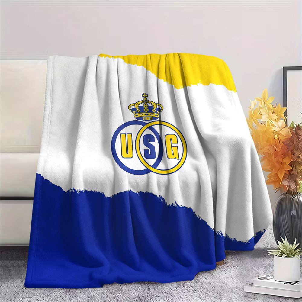 Royal Union Saint-Gilloise Flanelldecke mit Aufdruck, Hohe Qualität, Bequem für alle Jahreszeiten, Heimdekoration, Wärme und Komfort