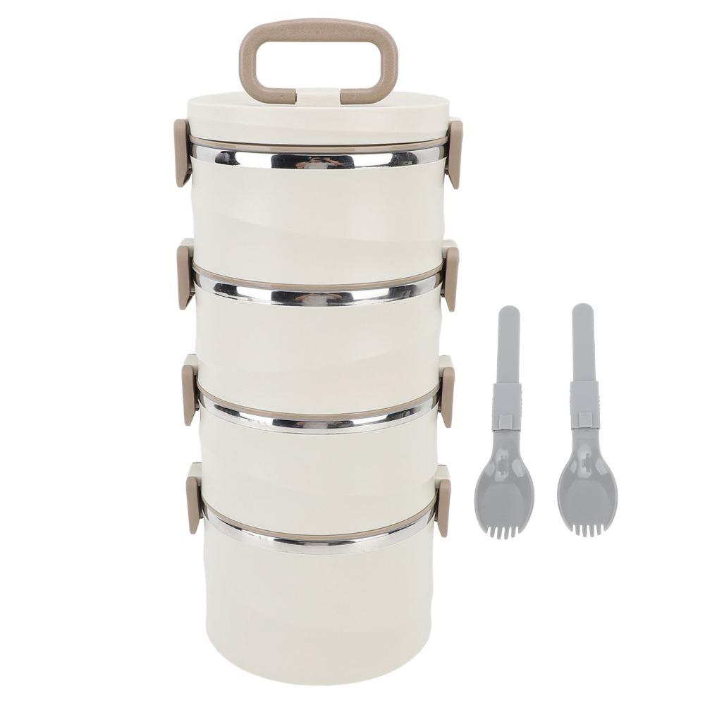 3300ml Lunch Storage Container 4 Tier Food Container Practical Compartment Lunch Box  For Picnics