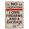 No Trespassing Plaque Metal Tin Signs Wall Decoration Vintage Art Posters Iron Painting for Man Cave Home Cafe Garden Club Bar