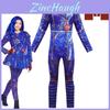 Costum Cosplay Evie pentru Copii din Descendants 3, cu Salopetă Elegantă cu Mâneci Lungi și Potrivire Confortabilă