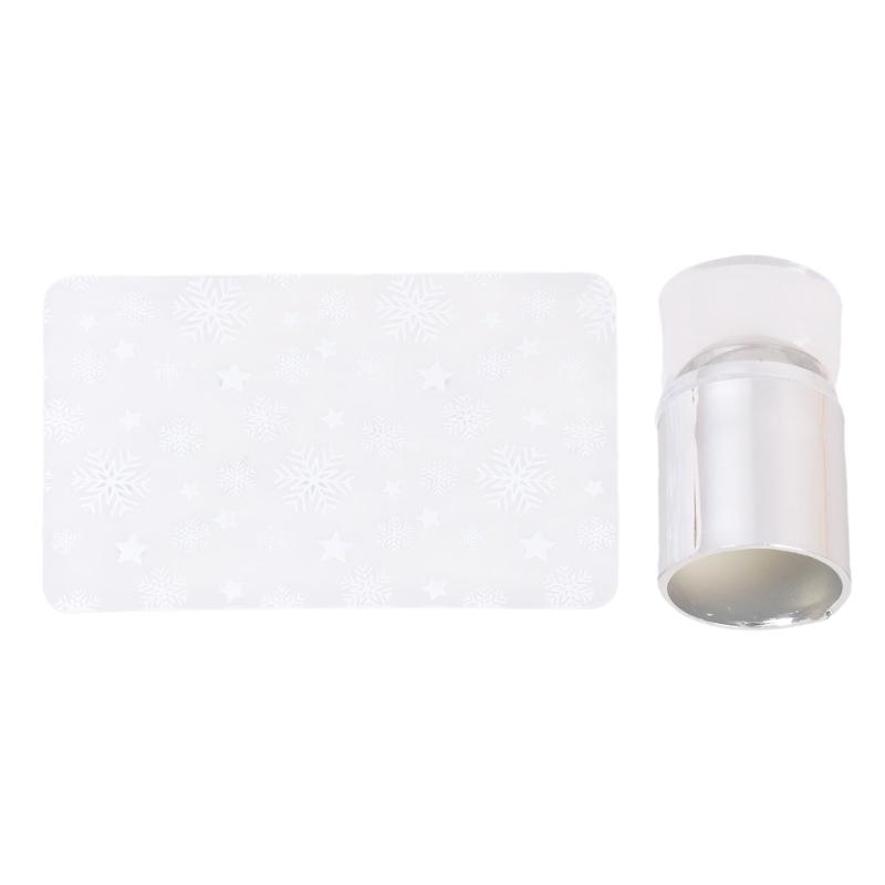 Silicone Transparent Nail Stencil Tool Featuring Highly Definition Stamping And Compact Storage