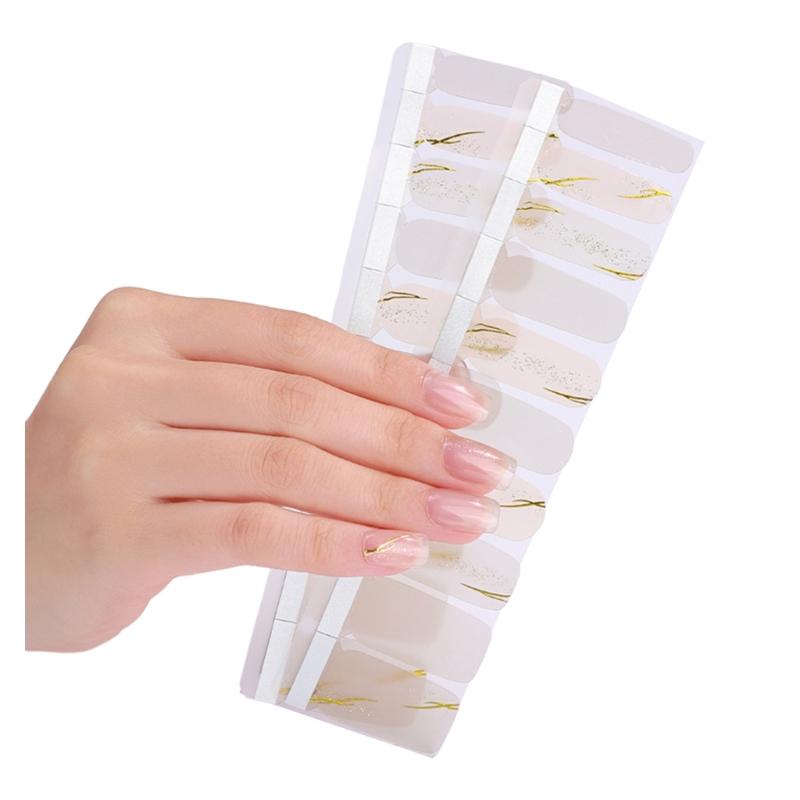 1 Sheet Nail Stickers Nail Strips Self-Adhesive DIY Nail Art Perfect for Nail Enthusiasts and Professional Manicurists