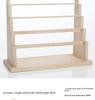 Solid Wood Jewelry Display Stand: Earring, Necklace & Bracelet Organizer.