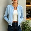 Damen Lässige Mode Langarm Locker Geschnitten Kragen Jacke, Vielseitige Alltags Oberbekleidung