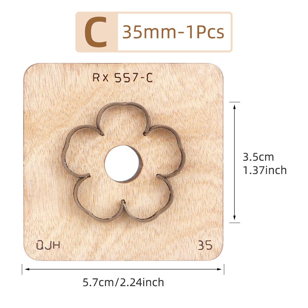 1pcs Leather Cutting Die DIY Flower Petal Cutter Knife Leather Keychain Making Mold Die Leather Craftwork Punching Die