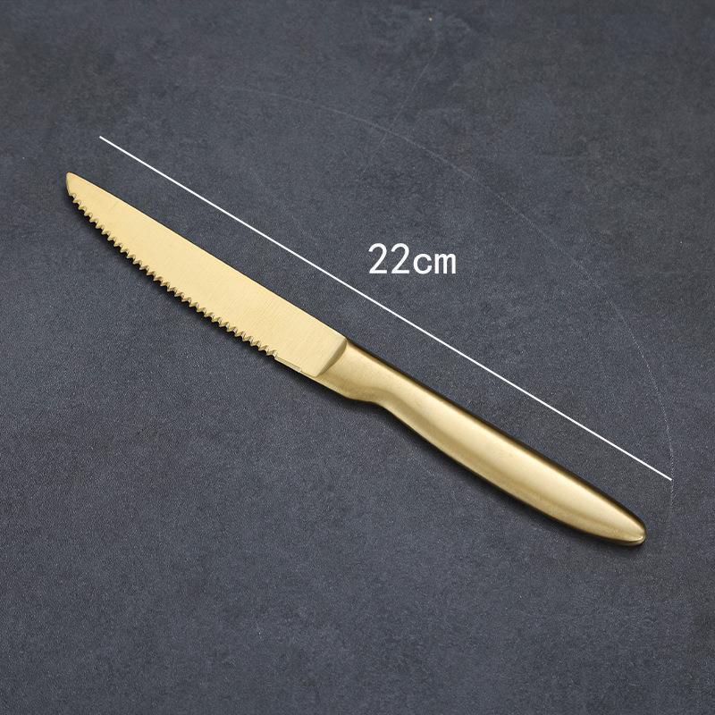 Korean Stainless Steel BBQ Gold Cutlery Round Plate