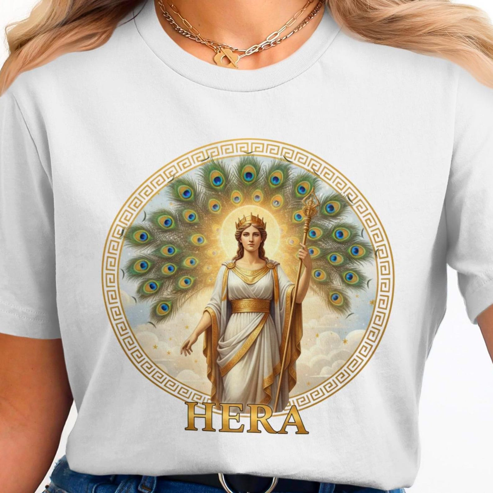 Hera T-Shirt | Greek Mythology | Vintage Greek Goddess Tee L