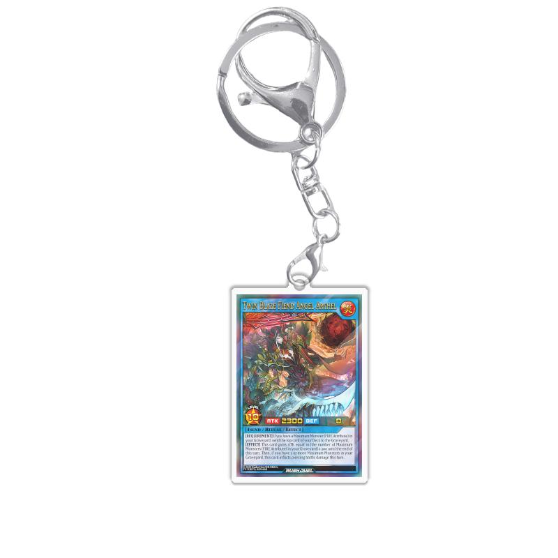 Keychains for Yugioh Rush Duel Rd Princess Cosmos Deathtacle Acrylic Pendant Backpack Ornament Decoration Anime Game Fans Gift