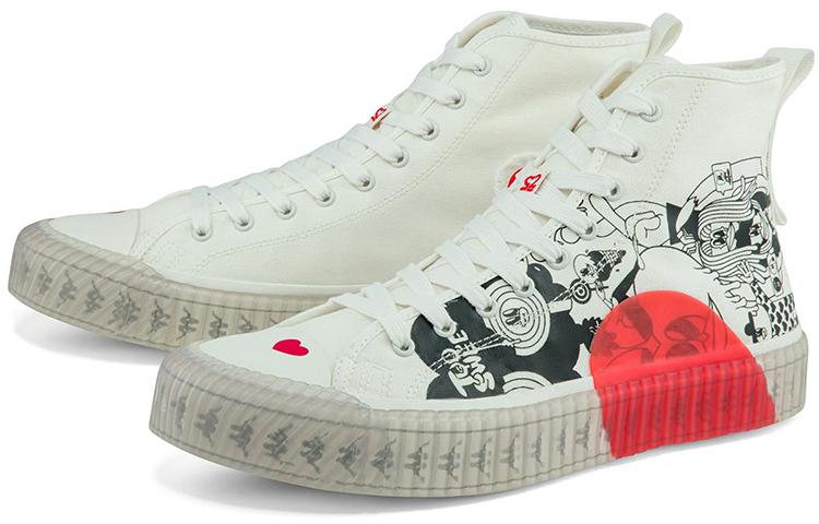 Men's Sneakers LALA COMPANY X x Kappa LALA COMPANY Wear resistant And Lightweight High top Canvas Shoes