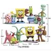 Spongebob Squarepants Patrick Star Squidward Pvc Figure Toy Set For Children 8pcs/lot