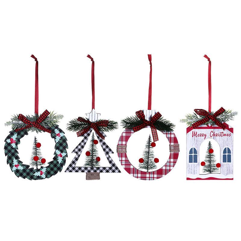 Cross-border Cedar Christmas Tree Ornaments Set