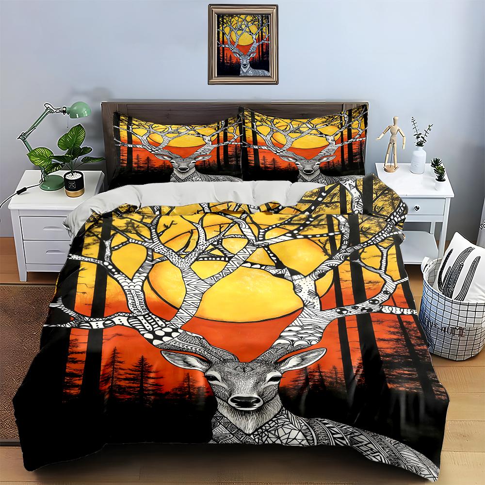 Abstract, vibrant, nature. Bedding Duvet cover sets Duvet covers Pillowcases gifts (1 * Duvet Cover 2 * Pillowcases, without duvet insert)