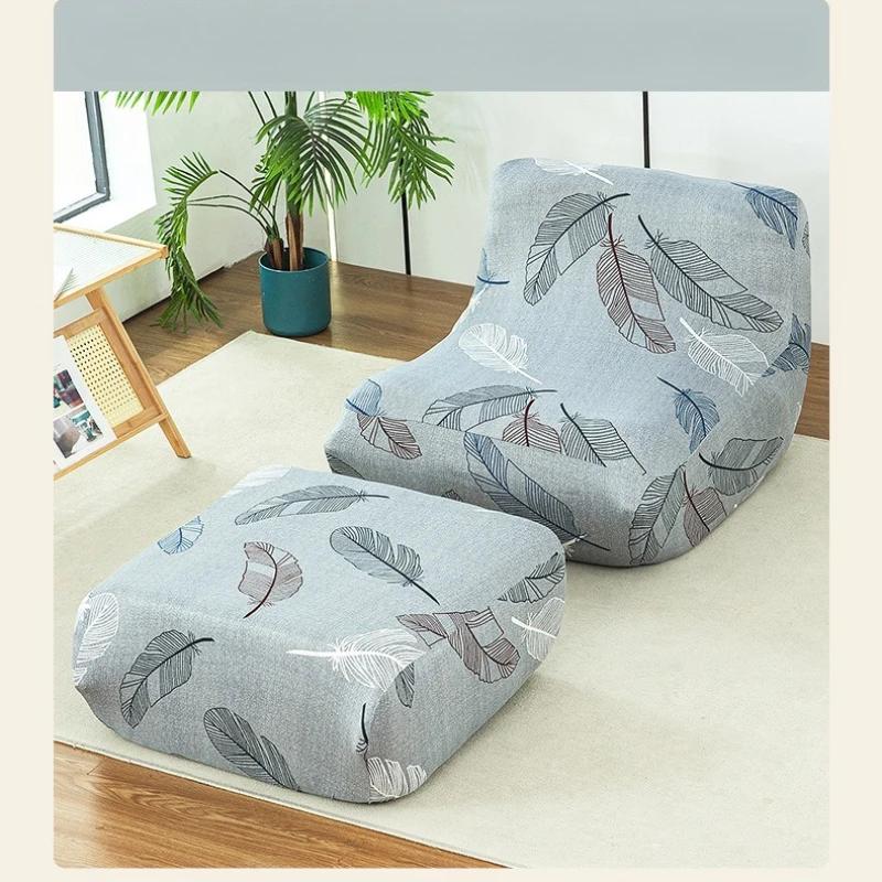 

Stretch All Inclusive Lounge Couch Protectors Print Elastic Sofa Cover for Living Room Milk shreds Relaxing Sofa Slipcovers Two-piece set