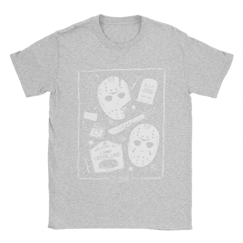 Men Welcome Campers Horror Movie T Shirts 100% Cotton Clothes Awesome Short Sleeve Round Collar Tee Shirt Original T-Shirts