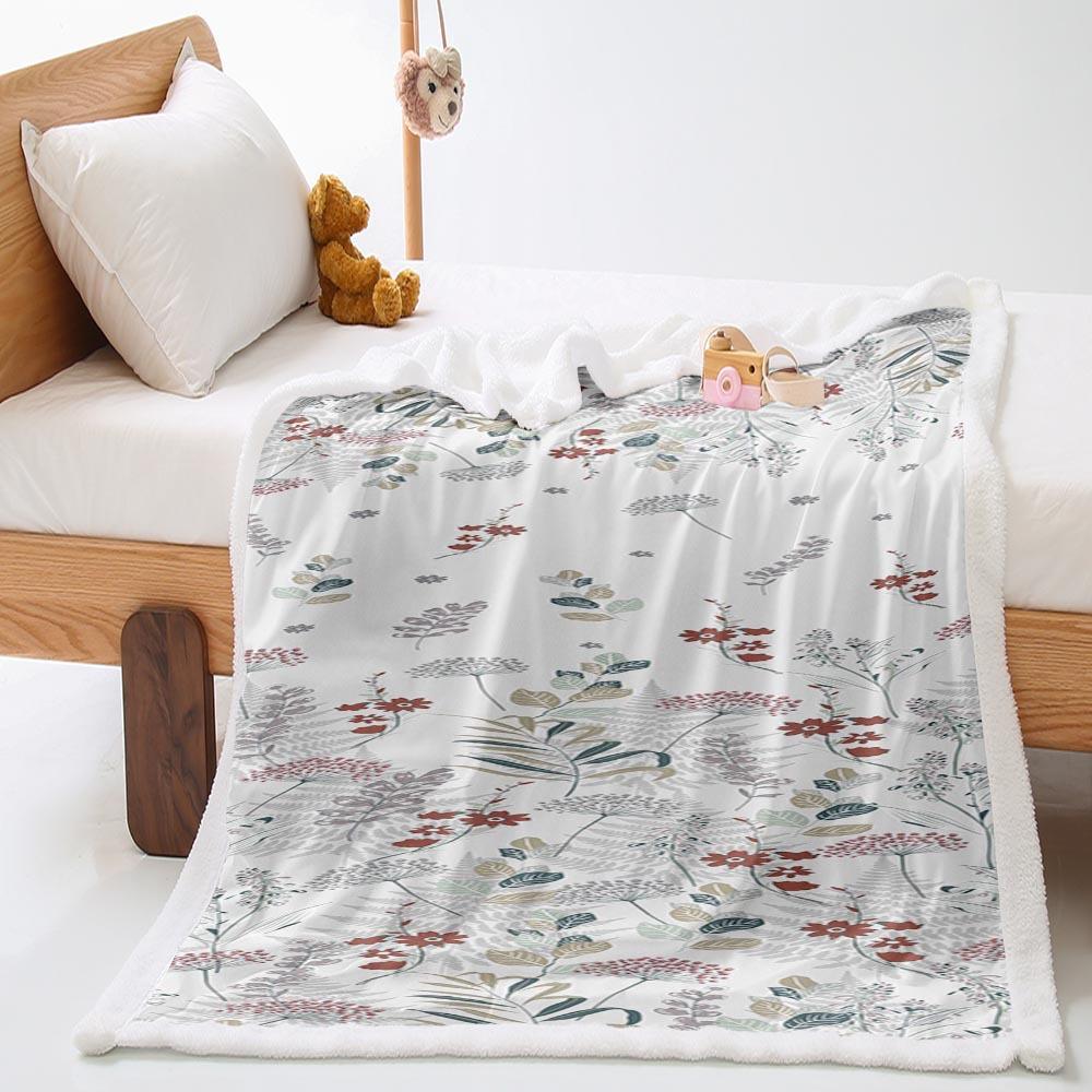 Cartoon Butterfly Blanket 2D Digital Printing Thickened Blanket Lamb Fleece Crystal Fleece Blanket