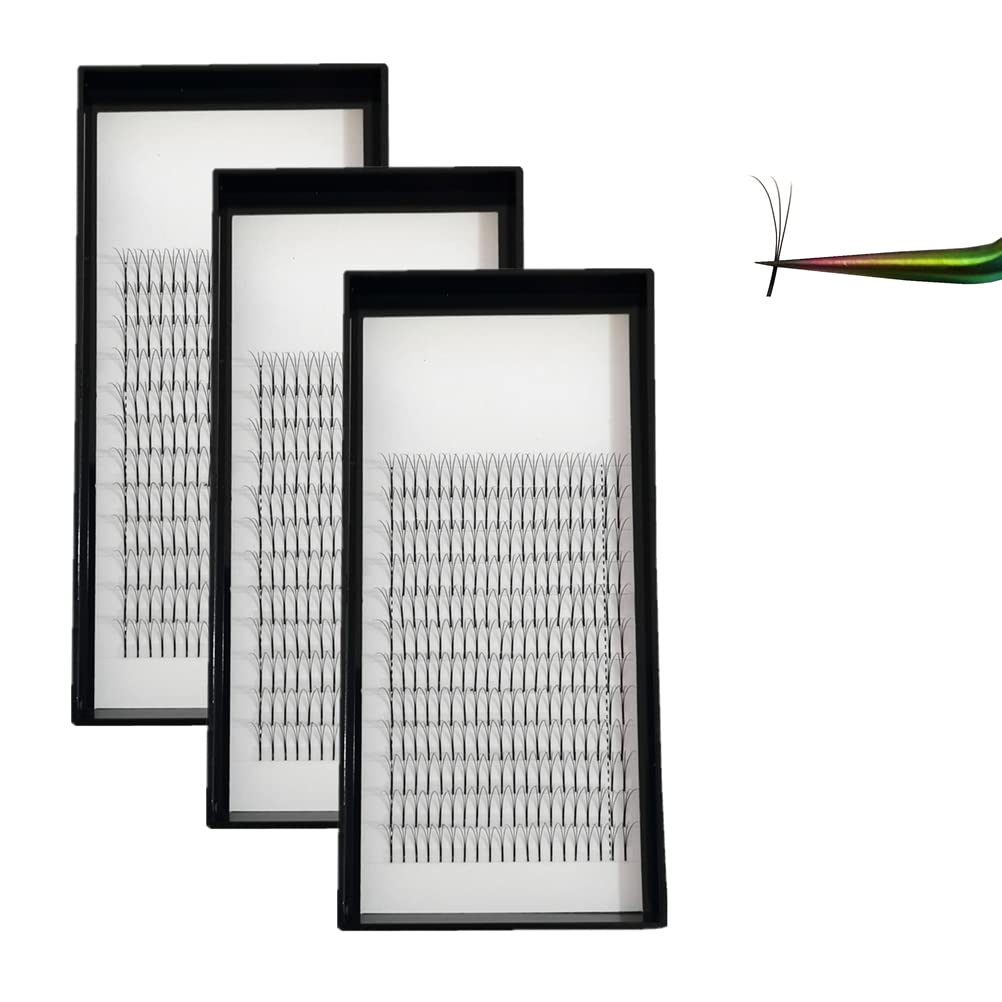 

3 Boxes of 3D Volume Fan Eyelash Extensions (FlareBundle), CD Curl, Thickness 0.070.10mm, Length 8-15mm. Ultra-fine, lightweight, long-lasting, and