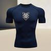 Men's Sports Style Compression T-shirt - High Elasticity, Quick-dry and Breathable, Suitable for Running, Fitness, and Boxing