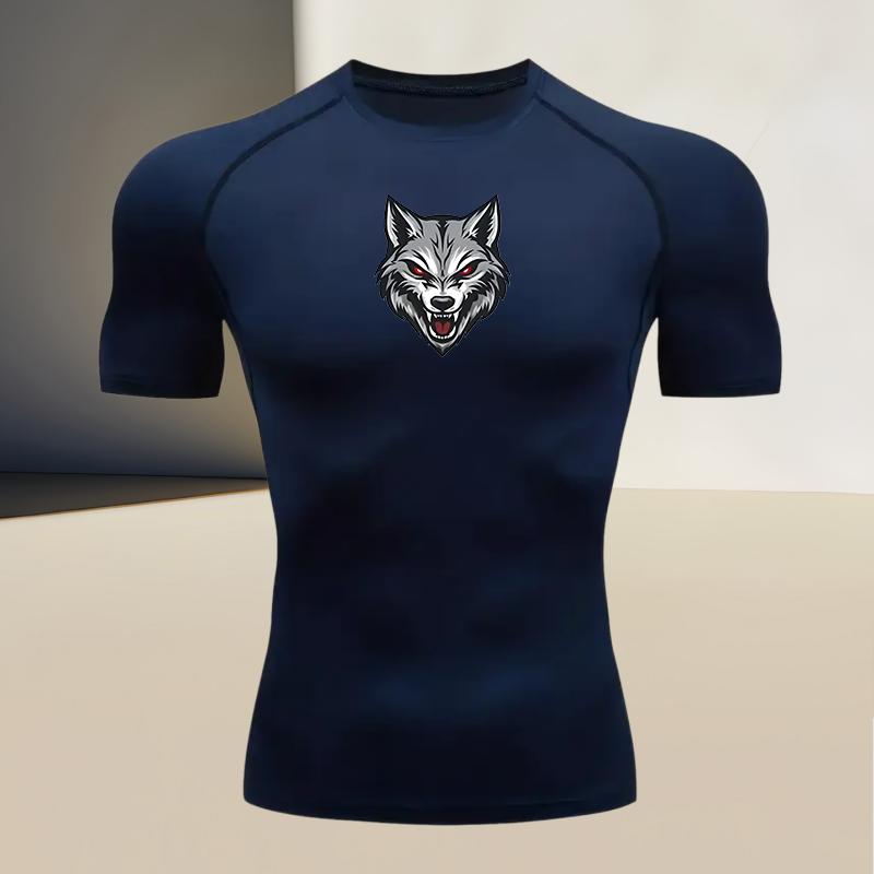 Men's Sports Style Compression T-shirt - High Elasticity, Quick-dry and Breathable, Suitable for Running, Fitness, and Boxing