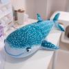 Soft Blue Big Shark Doll Plush Toy Aquarium Beluga Doll Child Soothing Rag Doll
